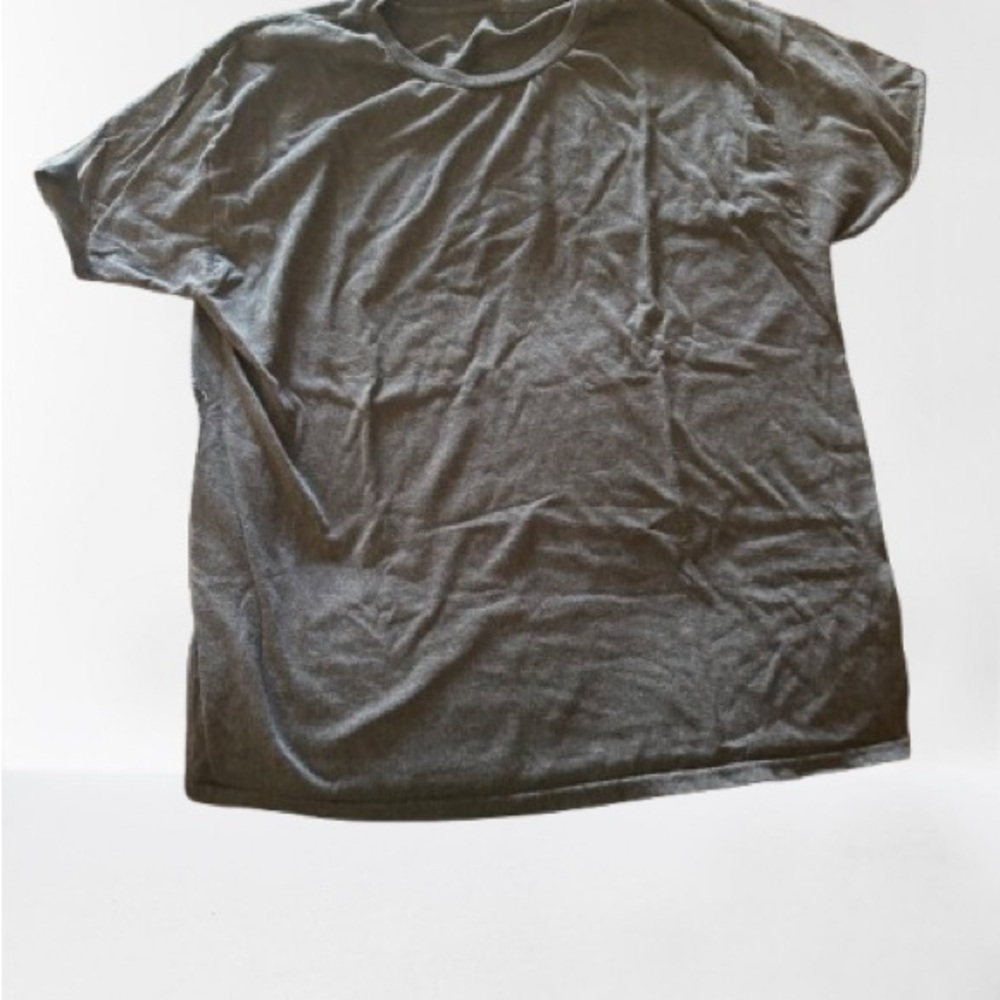 Hanes Gray Short Sleeve Tee Classic Crew Neck